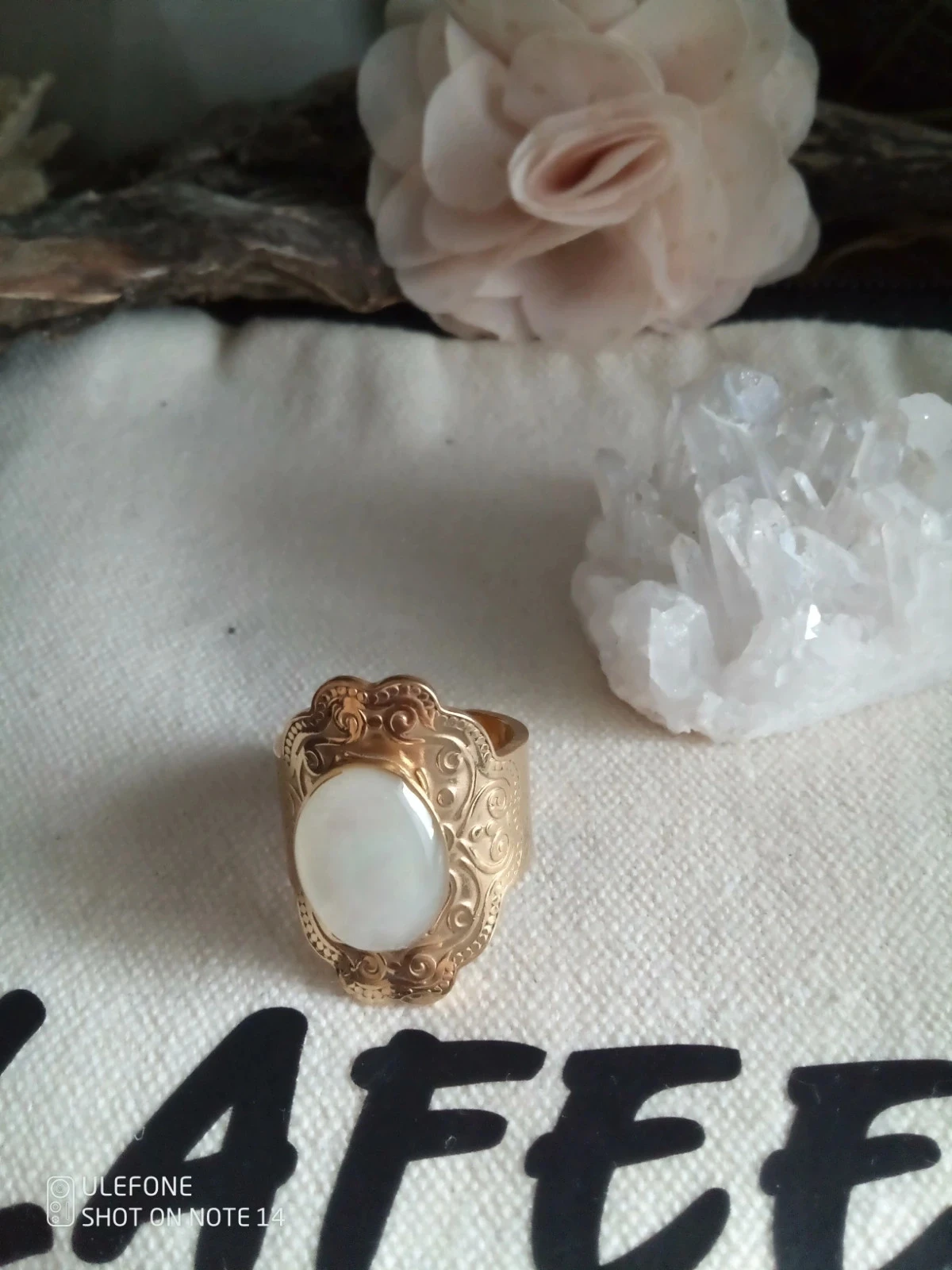 Bague bohème nacrée – photo 3